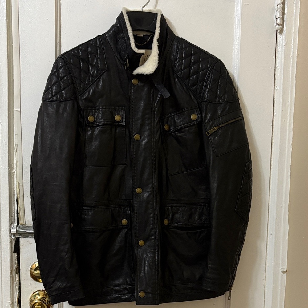 Burberry Black Quilted Field Jacket